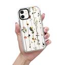 Casetify FLORAL PRINT Apple iPhone 12 Mini Case - 10 Ft. Ultra Impact Protection Shock Absorbing Cover, Anti-Microbial, Slim & LightWeight, Wireless & MagSafe Charging Compatible - Clear - SW1hZ2U6MzYwNjE2