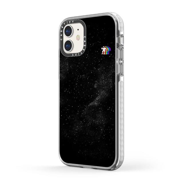 Casetify GRAVITY V2 Apple iPhone 12 Mini Case - 10 Ft. Ultra Impact Protection Shock Absorbing Cover, Anti-Microbial, Slim & LightWeight, Wireless & MagSafe Charging Compatible - Black - SW1hZ2U6MzYwNjM1