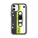 Casetify Cassette Collection Apple iPhone 12 Mini Case - 10 Ft. Impact Protection Shock Absorbing Cover, Anti-Microbial, Slim & LightWeight, Wireless & MagSafe Charging Compatible - Mixtape Neon - SW1hZ2U6MzYwNzE5