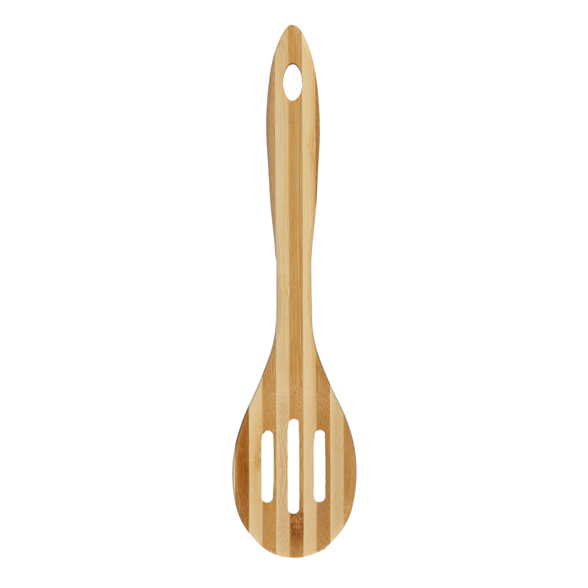 ملعقة مصفاة خشبية من الخيزران Delcasa Bamboo Serving Spoon - 5}