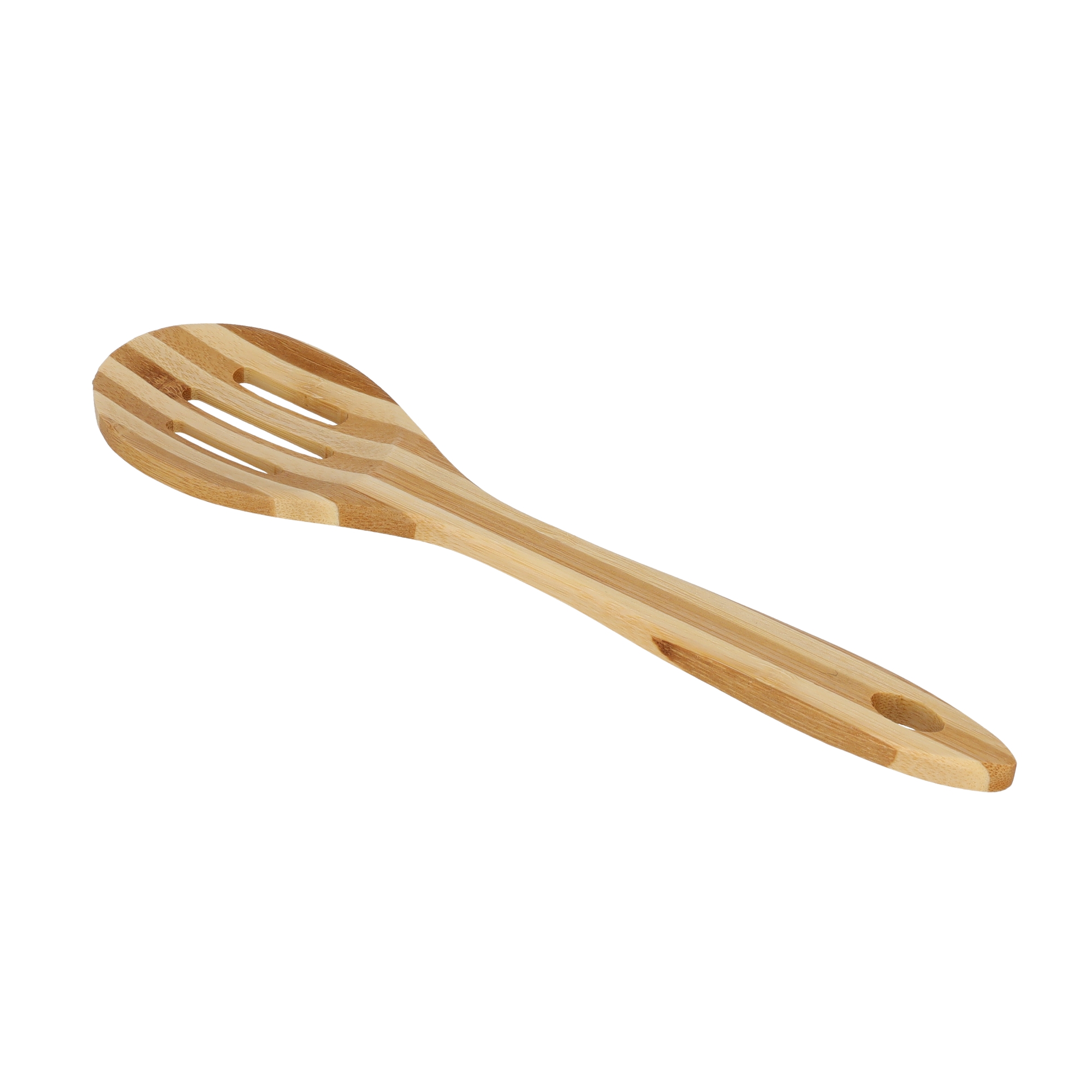 ملعقة مصفاة خشبية من الخيزران Delcasa Bamboo Serving Spoon - 1}