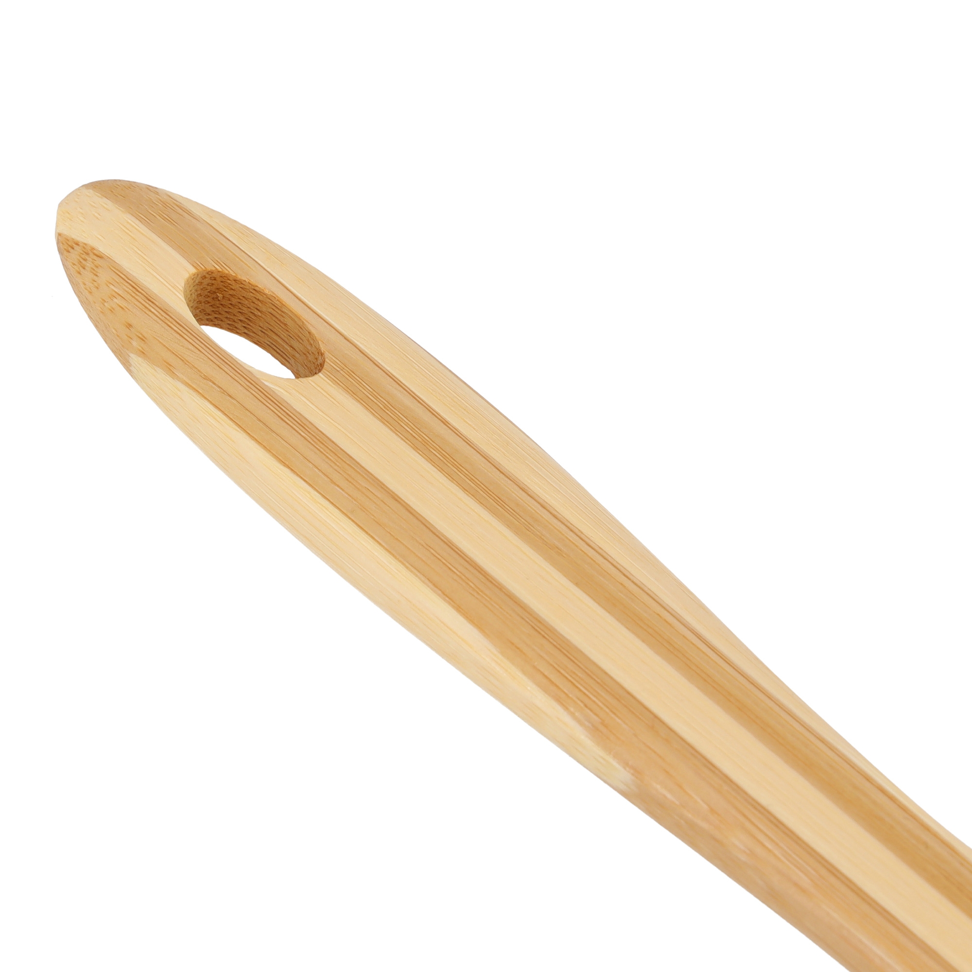 ملعقة مصفاة خشبية من الخيزران Delcasa Bamboo Serving Spoon - 6}