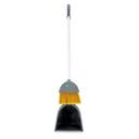Delcasa Jumbo Dust Pan And Brush, DC1966 | Long Handle Plastic Made | Mounted Dustpan Design | Broom And Dust Pan Cleaning Set For Schools, Restaurants, Hospitals, Offices - SW1hZ2U6NDI1MTkx