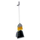 Delcasa Jumbo Dust Pan And Brush, DC1966 | Long Handle Plastic Made | Mounted Dustpan Design | Broom And Dust Pan Cleaning Set For Schools, Restaurants, Hospitals, Offices - SW1hZ2U6NDI1MTg1