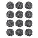 Delcasa 12 Pcs Steel Wool, DC2016 | Ideal for Cast Iron Pans, Powerful Scrubbing for Stubborn Messes | Scrubber for Kitchens, Bathroom and More - SW1hZ2U6NDI0OTAx