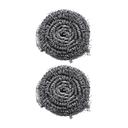 Delcasa 2 Pcs Steel Wool, DC2017 | Ideal for Cast Iron Pans, Powerful Scrubbing for Stubborn Messes | Scrubber for Kitchens, Bathroom and More - SW1hZ2U6NDI0OTM4