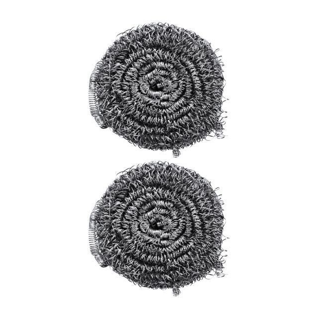 Delcasa 2 Pcs Steel Wool, DC2017 | Ideal for Cast Iron Pans, Powerful Scrubbing for Stubborn Messes | Scrubber for Kitchens, Bathroom and More - SW1hZ2U6NDI0OTM4