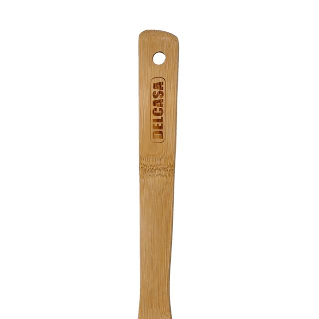 Delcasa Bamboo Slotted Spoon, 100% Natural Bamboo, DC2099 | Resist High Temperature & Corrosion | Won't Scratch Your Pots & Pans | Bamboo Spoon Can Be Used for Frying, Serving, Cooking - SW1hZ2U6NDI4NDA3