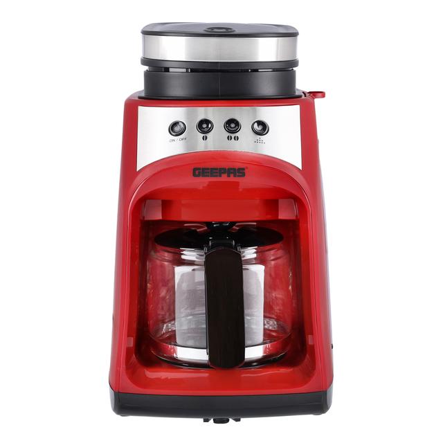 مطحنة و ماكينة قهوة مقطرة بسعة 0.6 لتر Geepas Grinder & Drip Coffee Maker - SW1hZ2U6NDI4Njg3