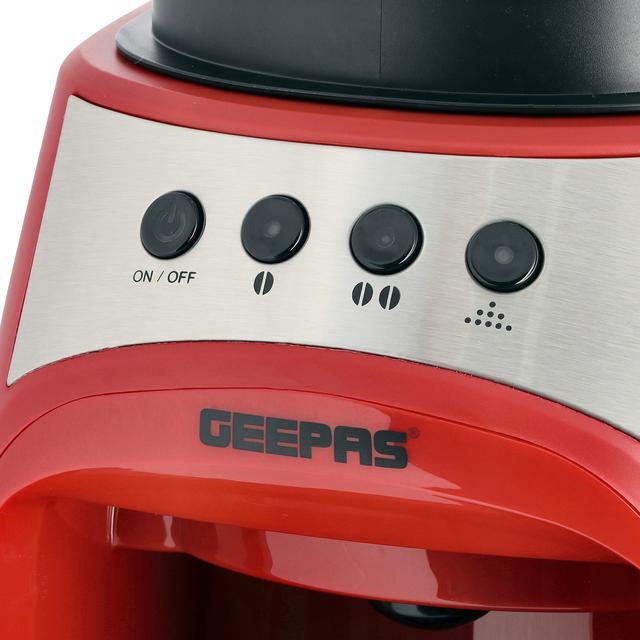 مطحنة و ماكينة قهوة مقطرة بسعة 0.6 لتر Geepas Grinder & Drip Coffee Maker - SW1hZ2U6NDI4Njg1