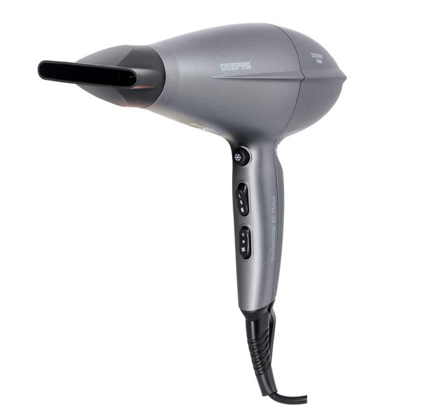 Geepas Hair Dryer Styling Concentrator, AC motor, GHD86052 - Iconic Function, Cool Shot Function,2300W, 2 Years Warranty, Portable Elegant Hair Dryer, Dryer for Frizz Free Styling, Durable and Lightweight - SW1hZ2U6NDI4ODc1
