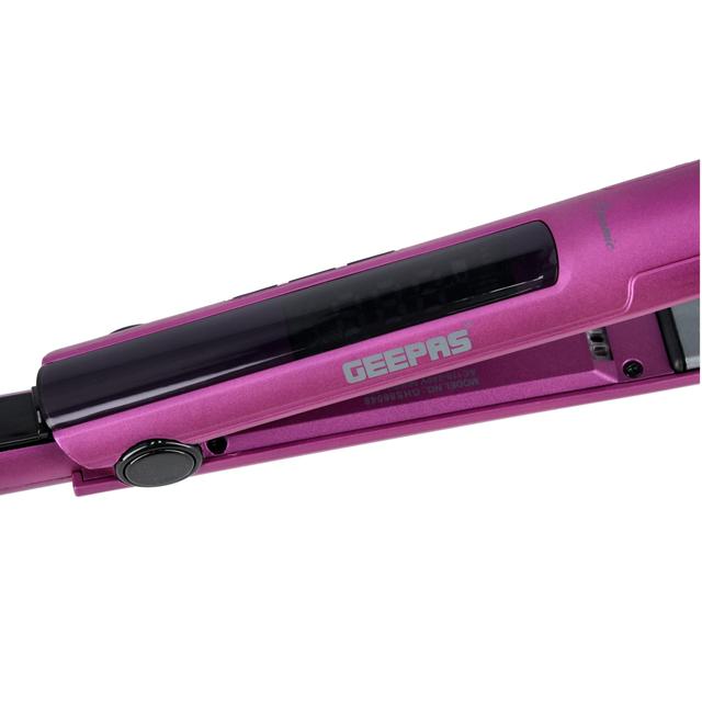 Geepas Easy-Pro 230 Straightener, Ionic Function, GHS86048 | Ceramic Coated Plates Straightener | Digital Display Temperature Control | Ideal for Long & Short Hairs - SW1hZ2U6NDI5NDQ2