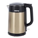 Geepas Double Layer Electric Kettle,1.7L Capacity, GK38052 - 1800W Quick Boil Water Kettle, Stainless Steel Cordless Kettle, Auto Shut-Off & Boil-Dry Protection, Tea & Coffee Maker, 2 Years Warranty - SW1hZ2U6NDM2MzI1