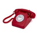GPO Retro - 746 Push-Button 1970s-style Retro Landline Telephone Red - SW1hZ2U6MzYzODY5