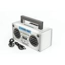 GPO Retro - Bronx Boombox Bluetooth Portable Speaker - Silver - SW1hZ2U6MzYwODg3