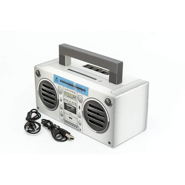 سبيكر بومبوكس لاسلكي محمول  GPO Retro - Bronx Boombox Bluetooth Portable Speaker - SW1hZ2U6MzYwODg3