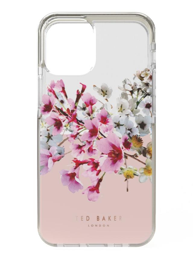 TED BAKER iPhone 13 Pro Max - Anti-Shock Floral Case - Jasmine Clear - SW1hZ2U6MzYxMTU1