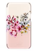 كفر سيليكون مع حافظة جلد iPhone 13 Pro Mirror Folio Case Jasmine Pink Rose Gold من TED BAKER - SW1hZ2U6MzYxMTY3