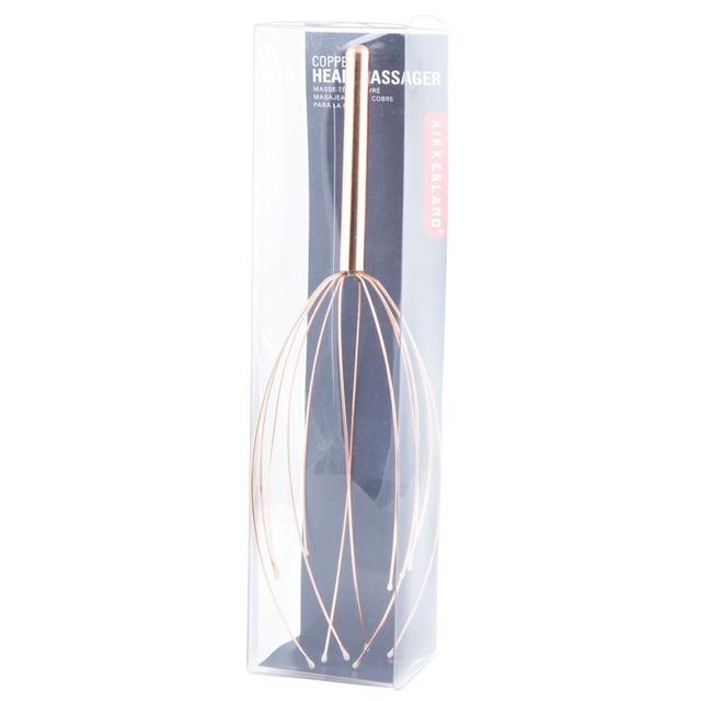 Kikkerland Copper Head Massager - Comfortable and Relaxing, Stimulates Sensitive Nerves with Rubber Tips that massage the Scalp - Copper - SW1hZ2U6MzYxMTk3