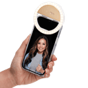 رينغ لايت للهاتف مع مشبك لون بيج Clip Light | Universal LED Lighting solution Selfie Ring Light - LuMee - SW1hZ2U6MzYxNDc5