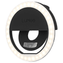 LuMee Studio Clip Light | Universal LED Lighting solution, Selfie Ring Light, 3 Brightness Levels, Easy Attachment, Portable & Compact, works w/ Smartphones, Tablets, Laptops - Black - SW1hZ2U6MzYxNDg0