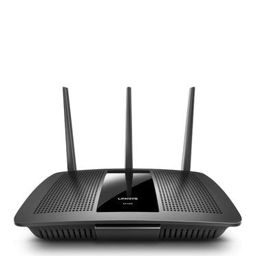 Linksys - Max-Stream AC1750 MU-MIMO Gigabit Wi-Fi Router - Black - SW1hZ2U6MzYxNTU0