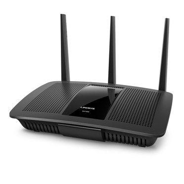 Linksys - Max-Stream AC1750 MU-MIMO Gigabit Wi-Fi Router - Black - SW1hZ2U6MzYxNTU2