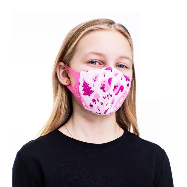 كمامات للأطفال قابلة للغسيل بطبقة فلتر قابلة للإستبدال لون زهري Kids Lite Air Mask - Washable/Reusable Facial Mask - (Extra Small) Airinum - SW1hZ2U6MzYxNDc0