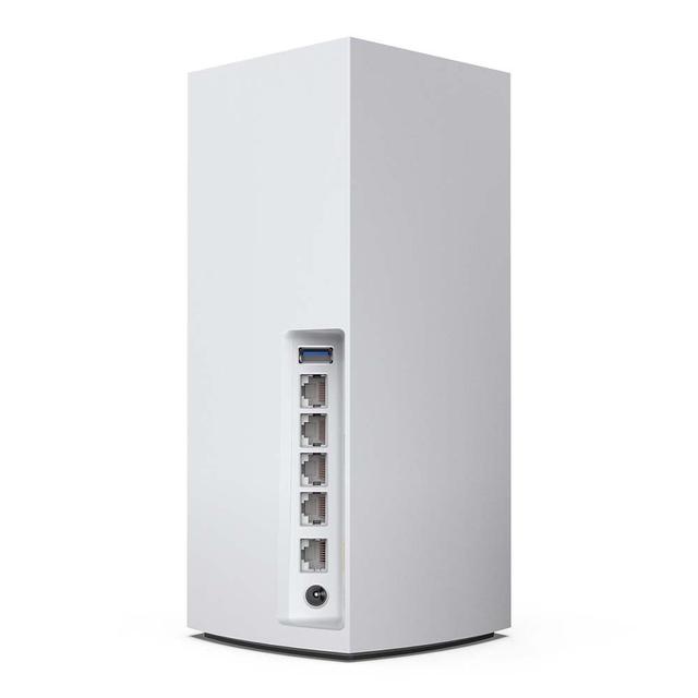 Linksys VELOP MX5300 Whole Home Mesh Tri-Band WiFi 6 System - Smart Router/Extender, 5.3Gbps speed, Full Coverage 6,000 SQ FT / 525 SQM, for Home, Office, Gaming, 4K HD Streaming - White - 1 PK - SW1hZ2U6MzYxOTY2