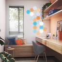 Nanoleaf SHAPES Hexagons Starter Kit - Smart WiFi LED Panel System w/ Music Visualizer, Instant Wall Decoration, Home or Office Use, 16M+ Colors, Low Energy Consumption - White - 15 packs - SW1hZ2U6MzYxOTgz