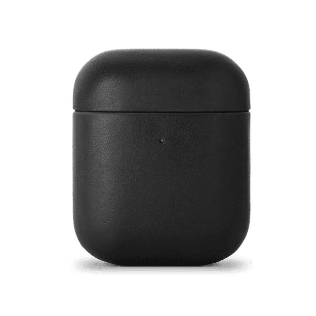 Native Union CLASSIC Apple Airpods Case - Crafted w/ Italian Leather, Drop-Proof Slim Cover, Wireless Charging Compatible (Gen2 case) (Black) - SW1hZ2U6MzU5Mzc0