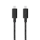 Native Union BELT PRO USB-C to USB-C Cable 8Ft - Braided 100Watts PD Cable, w/ LED Indicator & Strap, for Apple MacBooks Air/Pro, iPad Pro, Samsung Galaxy S & Note series and more - Cosmos - SW1hZ2U6MzYyMTE5
