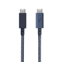 Native Union BELT PRO USB-C to USB-C Cable 8Ft - Braided 100Watts PD Cable, w/ LED Indicator & Strap, for Apple MacBooks Air/Pro, iPad Pro, Samsung Galaxy S & Note series and more - Indigo - SW1hZ2U6MzYyMTMz