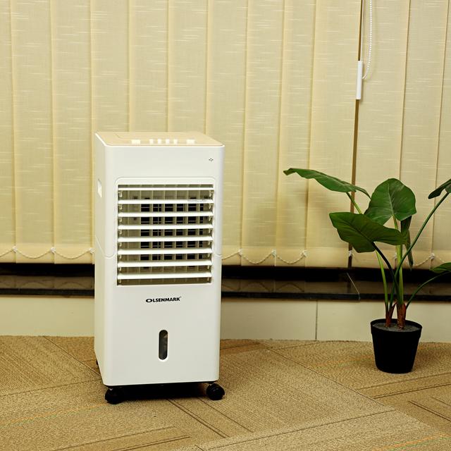 Olsenmark Air Cooler - 3 Speed Settings - Cooler, Air Purifier and Humidifier | Ice Packs | Dust Gauze | Water Filter - - SW1hZ2U6Mzk1NjE4
