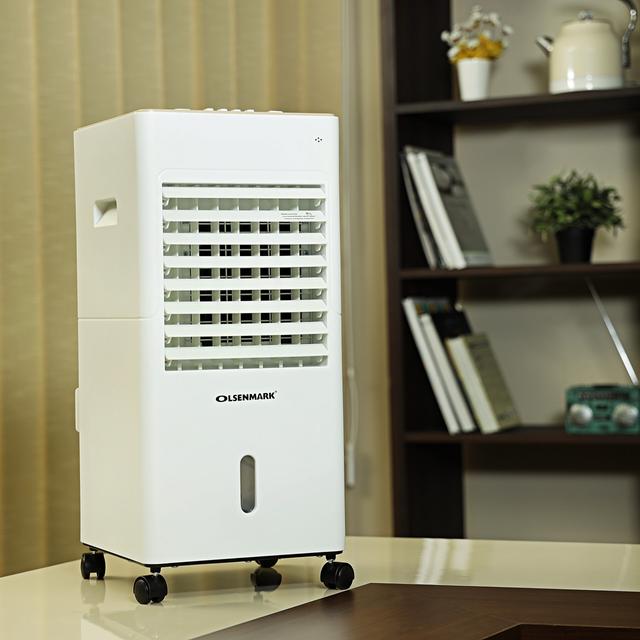 Olsenmark Air Cooler - 3 Speed Settings - Cooler, Air Purifier and Humidifier | Ice Packs | Dust Gauze | Water Filter - - SW1hZ2U6Mzk1NjE2