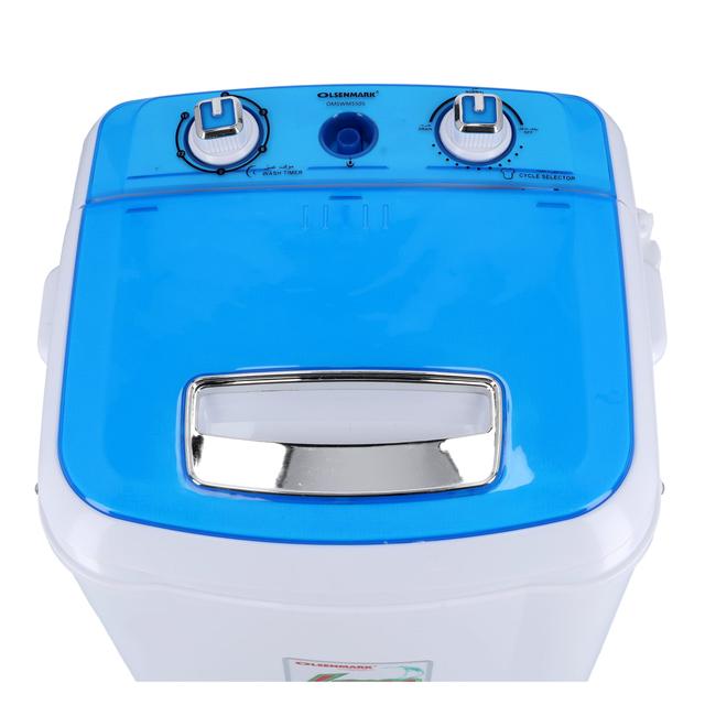 Olsenmark Semi Automatic Washing Machine, 3.8Kg - High Grade Plastic Body - Consuming Less Water - SW1hZ2U6Mzg2MDI3