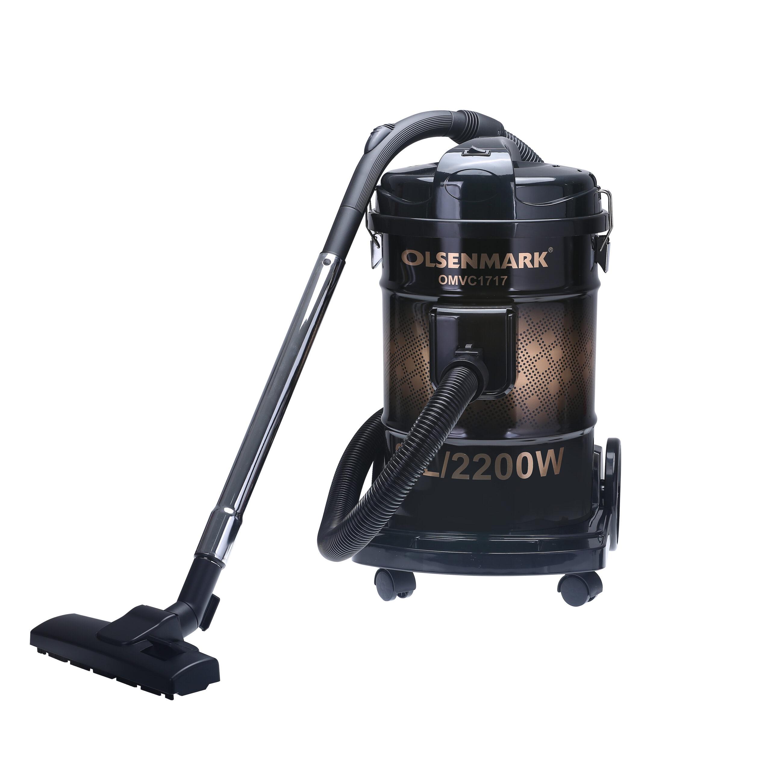مكنسة كهربائية 24 لتر و 2200 وات Olsenmark Drum Vacuum Cleaner
