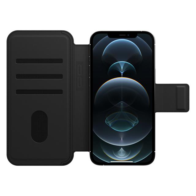 كفر سيليكون مع حافظة جلد اسود Magsafe Folio for iPhone 12 Pro Max Designed for Apple MagSafe من OtterBox - SW1hZ2U6MzYyNTA2
