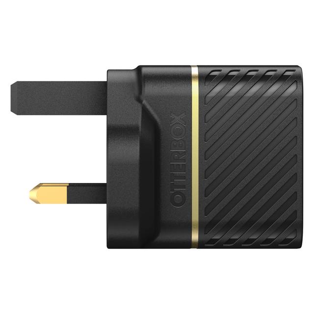 OtterBox UK Wall Charger 30 Watts GaN - Rugged Fast Compact Charger, Drop Tested,for iPhone 12/11/Pro/Pro Max/XR/XS/8/8Plus, iPad Pro/Air/Mini, MacBook Air & USB-C devices - Black - SW1hZ2U6MzYyNTkw