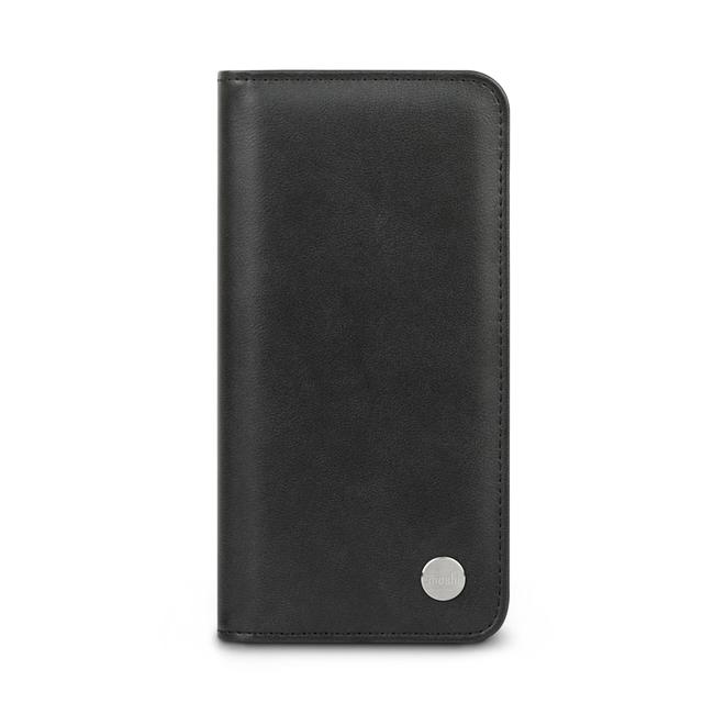 Moshi OVERTURE Apple iPhone 13 Pro Case - Leather Folio w/ AntiMicrobial Surface, Detachable Magnetic Wallet, Drop Protection, 2x Card Slots, SnapTo System Wireless Charging Compatible - Black - SW1hZ2U6MzYyNjE3