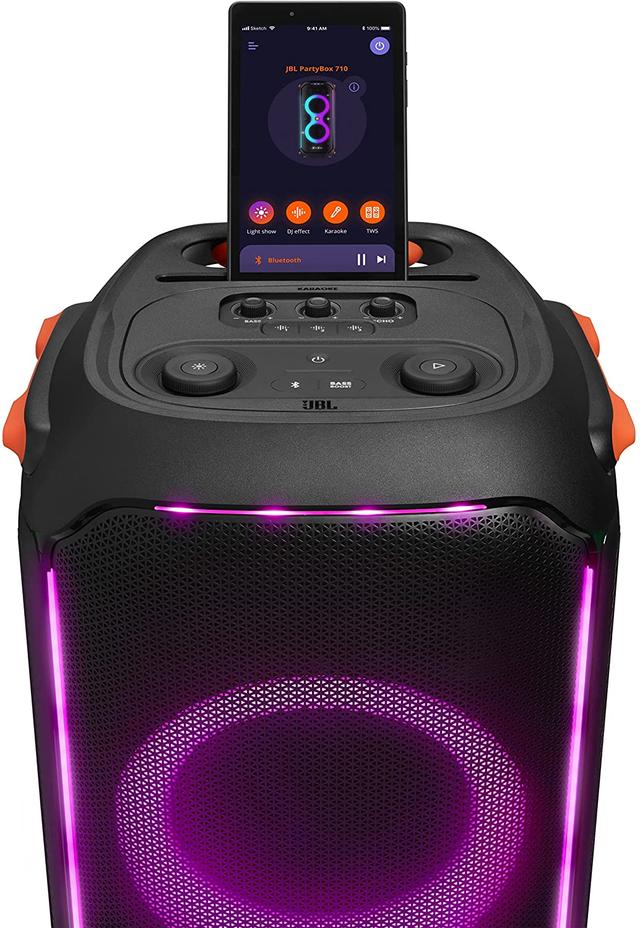 JBL PartyBox "710" Portable Bluetooth Speaker - Black - SW1hZ2U6MzU3NzQy