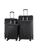 طقم حقائب سفر 4 حقائب مادة ABS بعجلات دوارة (20 ، 24 ، 28 ،32) بوصة أسود PARA JOHN - 4 Pcs Zin Trolley Luggage Set, Black - SW1hZ2U6MTQwODA2NA==