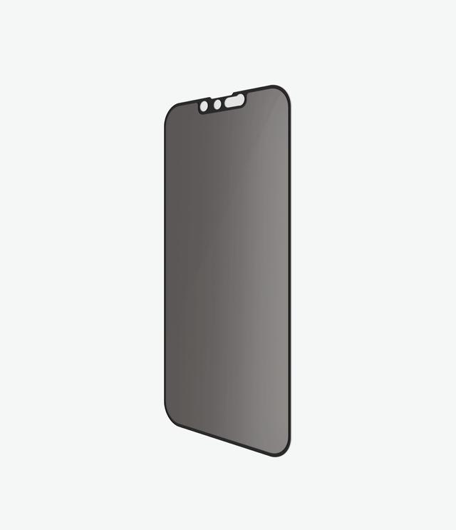 PANZERGLASS iPhone 13 Pro Max - Edge-to-Edge Black Frame w/ Anti-Microbial Screen Protector - Privacy - SW1hZ2U6MzYyODU0