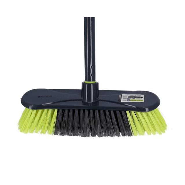 مكنسة تنظيف يدوية اخضر و رمادي Royalford - Floor Broom/Green+Grey - SW1hZ2U6Mzk5MTQ2