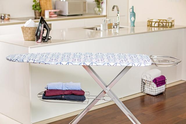 Royalford 127X46 Cm Ironing Board With Steam Iron Rest, Heat Resistant, Contemporary Lightweight - SW1hZ2U6NDI2NTE0