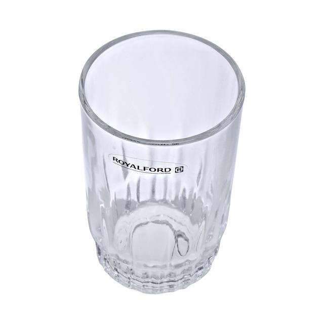 طقم كاسات عصير زجاجي 6 قطع 6 أونصة Royalford - 6Oz 6Pcs Glass Tumber - Water Cup Drinking Glass - SW1hZ2U6NDAzMzkx
