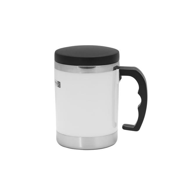 ماغ (كوب) حراري معدني 11 أونصة Royalford - 11Oz Travel Stainless Steel Mug - Coffee Mug Tumbler With Handle & Compact Lid For Travel - SW1hZ2U6MzY5Mjc4