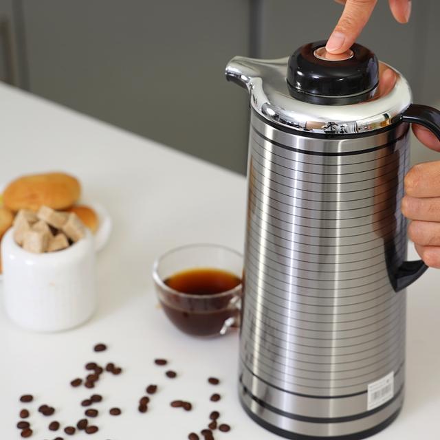 Royalford 1.9L Vacuum Flask - Coffee Heat Insulated Thermos For Keeping Hot/Cold Long Hour Heat/Cold - SW1hZ2U6MzcyMzgz