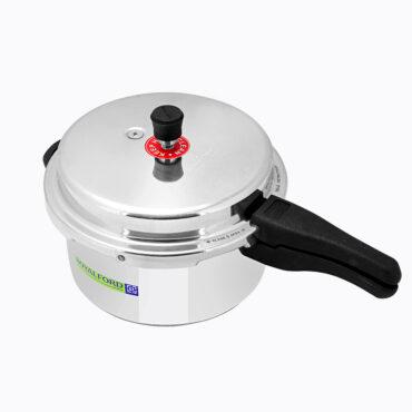 طناجر ضغط ( 2 قطعة ) 3 ، 5 لتر - فضي Royalford -  Litre Aluminum Pressure Cooker - Comfortable Handle Evenly Heating Cooker