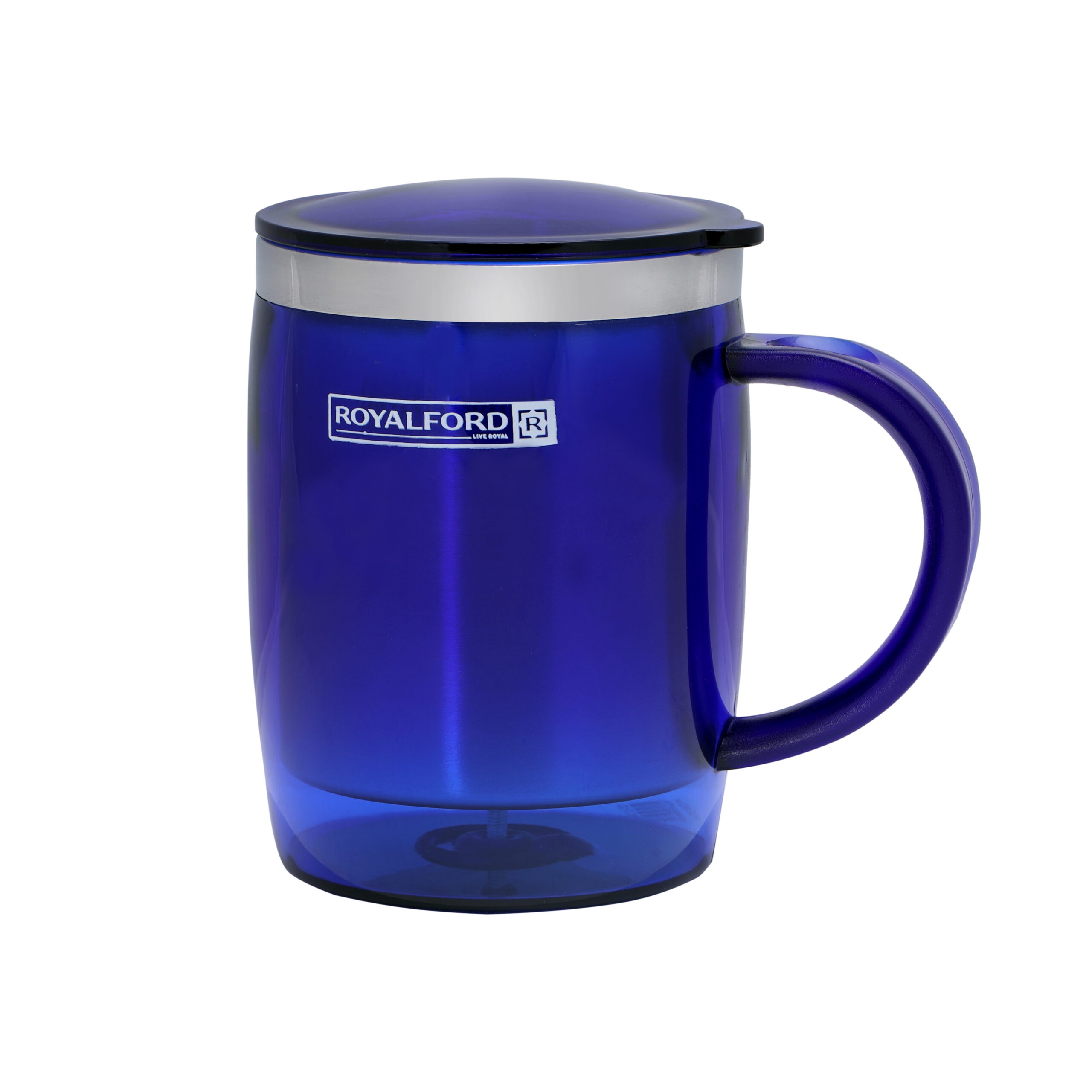 كوب سفري مع غطاء 14 أونصة Royalford - 14Oz Stainless Steel Travel Mug - Coffee Mug - 2}